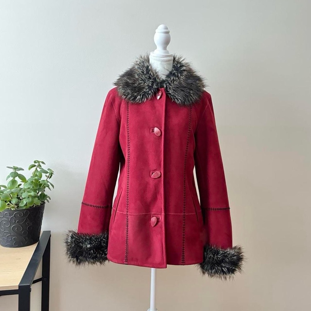 VINTAGE FUR LINED COAT